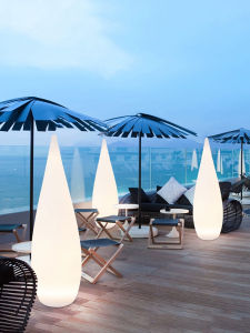 Outdoor Luminous Water Drop Lamp Floor Lamp Solar Garden Lamp Lawn Camping Ambience Light Campsite Lamp Waterproof Net Red