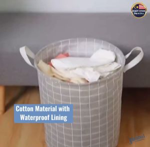 Foldable Dirty Clothes Large Laundry Basket Home Storage Bucket Pakaian Kotor Sazie Besar Lipat Beg Bakul Baju Tong折叠脏衣篮 Big Laundry Bag Large Basket For Blankets - Lazada