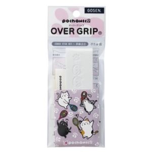 GOSEN | Sweat Absorbing Anti-Slip Racquet Grip Cute Cat Pattern