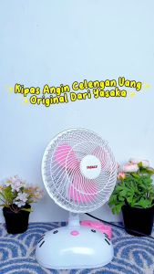 Kipas Angin Karakter Hello Kitty Yasaka | Kipas celengan penyimpan uang Type-804