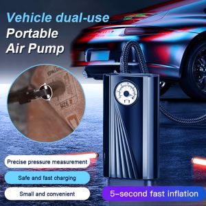 [5s Fast Inflation] Car Portable Air Pump Handheld Car Air Pump Portable Electric Vehicle-Mounted Dual-Purpose Tire Inflator