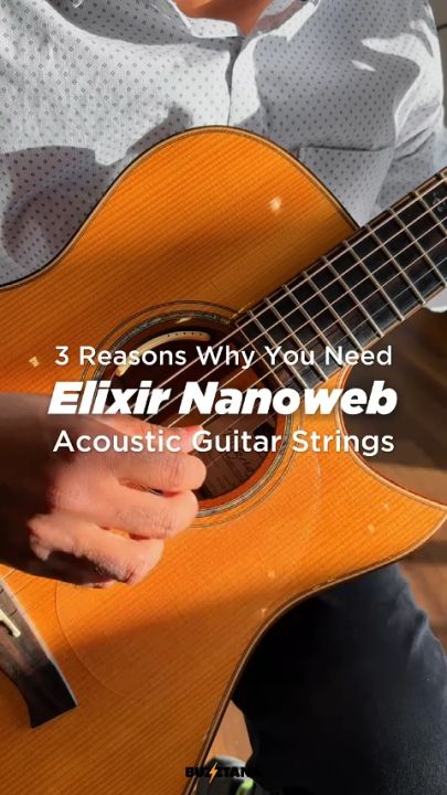 Elixir Strings Nanoweb Phosphor Bronze Acoustic Guitar Strings 10