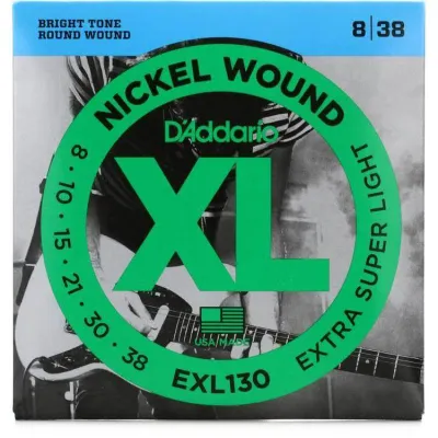 DADDARIO EXL130 Nickel Wound Extra Super Light DADDARIO ELECTRIC GUITAR STRINGS