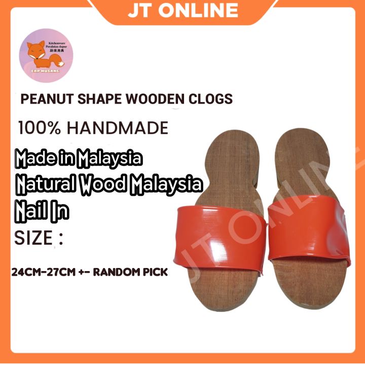Tradisional Durian Wood Wooden Clogs Shoes Styles Made In Malaysia Kasut Terompah Kayu Durian