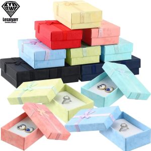 24 Pcs Jewelry Cardboard Gift Boxes for Packaging Decorative Empty Jewelry Boxes Colorful for Earring Necklaces Bracelets Rings