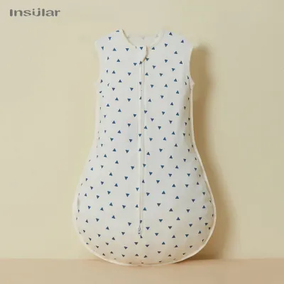 Insular | Unisex Bé Ngủ Túi Mặc Được Chăn Ga Gối Mùa Hè Cotton Mềm Mại Không Tay Túi Ngủ Cho Bé 1-3 Tuổi Họa Tiết Hoạt Hình