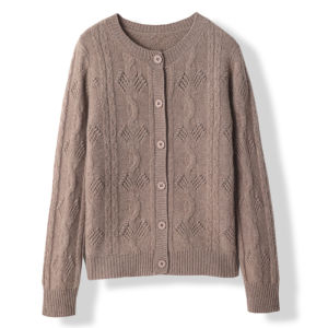 YUEXINYIRONG | Warm Retro Jacquard Wool Cardigan