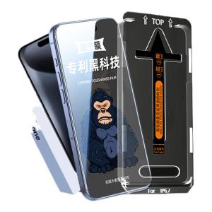 COUNTLESS | Anti-Shock Anti-Dust Full-Cover Quick-Apply Tempered Glass Screen Protector for iPhone 15 Pro