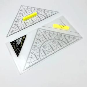Penggaris Segitiga Clear Triangle Triangular Ruler Pegangan Rotring 22cm