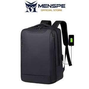 MENSPE กระเป๋าเป้สะพายหลังของผู้ชายแฟชั่นกระเป๋าโน้ตบุ๊คสะพายหลังความจุขนาดใหญ่กระเป๋าถือกระเป๋าสะพายเดินทางเหมาะสำหรับแล็ปท็อป ≤ 15.6นิ้วกระเป๋าเป้สะพายหลังกันขโมยอเนกประสงค์