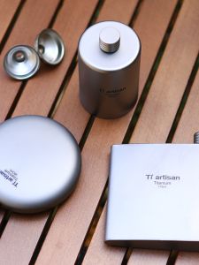 Titanium Craftsman Outdoor Pure Titanium Wine Pot Mini Portable Stylish Customizable Camping Travel Portable Metal Wine Set Equipment