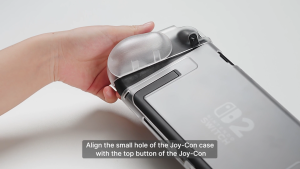 JSAUX Split Transparent Black Ergonomic Protective Case for Nintendo Switch 2 (PC0117)