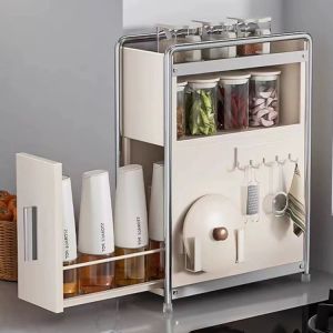 Multifunctional Slidable Narrow Spice Rack