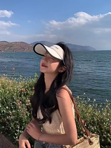 Nón tennis Menglandi mũ lưỡi trai chống nắng nửa đầu không nóc cá tính năng động khóa gài chun