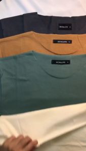 Desain Baju Pria & Wanita: T-Shirt Unfinished, Baju Pria Kaos Polos, dan Baju Wanita Cream