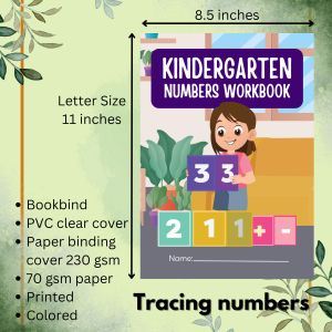 Number Workbook for Beginners Kindergarten Grade 1 Counting and Tracing Numbers 40 pages