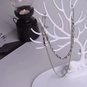 เข็มกลัดโซ่โลหะแฟชั่นสำหรับผู้หญิงและผู้ชาย เข็มกลัดรัดเอว เครื่องประดับแฟชั่นเกาหลี ตกแต่งเสื้อสูท สไตล์เกาหลี