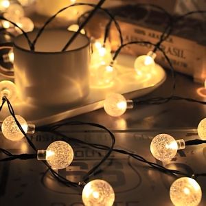 (พร้อมส่ง) ไฟประดับปีใหม่ โซล่าเซลล์ 20 / 50 / 100 LED ไฟตกแต่ง โซล่าเซลล์ ไฟกระพริบ แต่งสว ไฟแต่งสวน ไฟวินเทจ ไฟคริสต์มาส ไฟกระพริบโซล่า