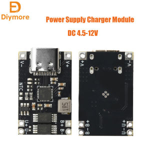 diymore | DC 4.5-12V 5V 3A LED Lithium Battery Step-Down Power Supply Charging Module Charging Protection Integrated Type C Interface