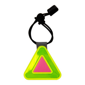 Multifunctional Elastic Reflective Triangle Sign Bicycle Saddle Hanging Reflector Night Riding Safety Warning Tag for Safety P