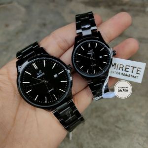 [ BEST SELLER ] Jam Tangan Couple Analog Mirete Original Pria Dan Wanita Tahan Air Terlariss Tanggal Aktiff Strap Rantai Stainless Steel Baja Anti Karat Bisa Beli Satuan // Jam Tangan Cowok Cewek Couple Anti air Mewah Elegan Sporty Cod Bayar Di Tempat