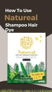 [BEST SELLER] Natureal Organic Instant Hair Dye Color Shampoo NO AMMONIA NO PARABEN NO PPD  [2x25ml] Two Color Available Black & Dark Brown