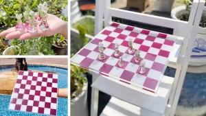 Bộ Khuôn Silicon 6 Quân Cờ - Khuôn 3D Đa Phong Cách Làm Thủ Công Bằng Nhựa Epoxy Tạo Hình Quân Hậu Quân Vua Bàn Cờ Pha Lê