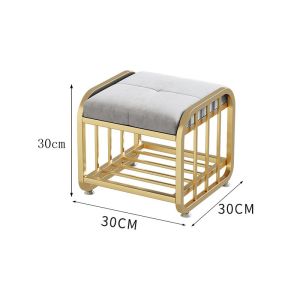 New Arrival Shoe Changing Stool Home Doorway Seated Footstool Home Shoe Cabinet Stool Integrated Soft Bag Cushion Shoe Rack