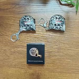 2M Mini Keychain Tape Measure Retractable Measuring Tape 2M Tape Measure for Household and DIY Measuring Exquisite Small Gifts