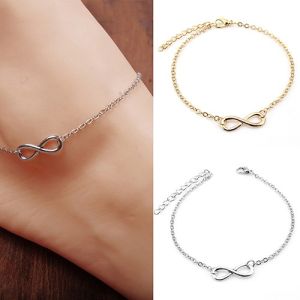 C.three. Metal Chain Bracelet with Adjustable Lobster Clasp Retro 8 Word Buckle Alloy Bracelet for Women