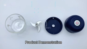 🇸🇬 Ready Stock Mini Electric Food Chopper Type-C Rechargeable Garlic Meat Grinder Glass Bowl