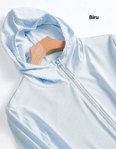 Jaket Hoodie Pelindung Matahari UPF 50+ Jaket Anti Matahari untuk Pria dan Wanita