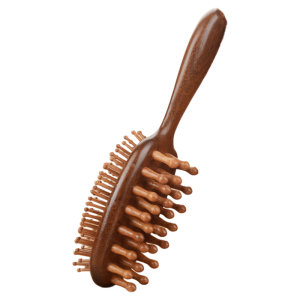 IMLUCKY | Scalp Massaging Hair Smoothing Ladys Use Sandalwood Double-Sided Comb