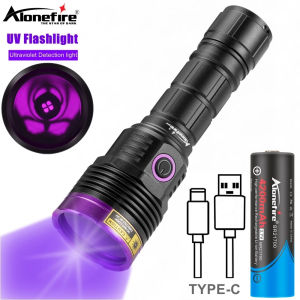 Alonefire sv51 20W Đèn LED UV Blacklight Spotlight Đèn pin mực tàng hình chữa vật nuôi vết rò rỉ đánh dấu quặng Tiền Đèn câu cá đèn pin