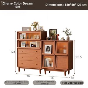 Living Room Storage Display Side Cabinet
