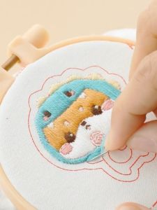 DIY Set Gantungan Sulam Animal Hewan Binatang Lucu Keychain Pendant Embroidery Kit