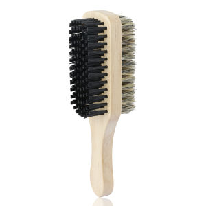 1/3Pcs Set Professional Soft Boar Bristle Dual Side Wood Beard Brush Men Mustache Comb Kit With Bag Hairdresser Brush