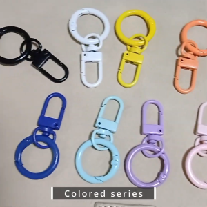 DIY Keychain Set Accessories Carabiner Keychain Buckle Key chain Rings Hook Metal Alloy Key Ring Lobster Clasp