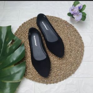 Sepatu flatshoes wanita sepatu blackpanda model polos L2