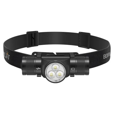 BORUiT HP340/HP350 LED ไฟหน้า Type-C ชาร์จไฟหน้าที่มีประสิทธิภาพกันน้ําตกปลาไฟฉายโคมไฟฉุกเฉิน