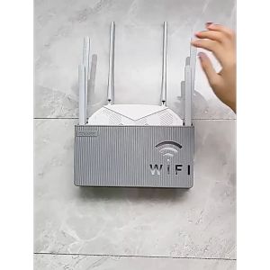 Kệ đựng wifi treo tường không cần đục lỗ kệ wifi đặt modem đầu kỹ thuật số ổ cắm điện chất liệu nhựa ABS-HAUSE