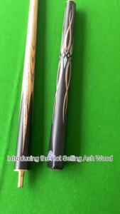 10mm Snooker Cue with Ash Shaft & Ebony Butt | WEISHIDUN Golden Vine 3/4 Joint Full Pro Kit 145cm