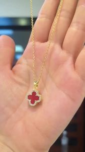 Korean and Japanese Style Fashion Simple Clover Necklace for Women Niche Design Light Luxury Versatile High-end Jewelry [ Titanium Steel ]