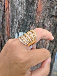 (Có Video) Nhẫn Nữ Mạ Vàng 18k Cao Cấp - Ôm Cả Ngón Tay - Chị Em Đi Tiệc Cưới Mang Tiếp Bạn Bè Công Việc - Lokalo 15922