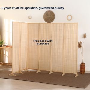 Folding Mobile Screen Partition Room Divider