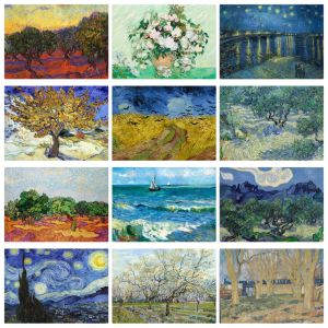 Van Gogh Starry Night Almond Blossoms 500 1000 1200 2000pcs Jigsaw Puzzle For Adults Home Decor Brain Teaser Family Game Gift