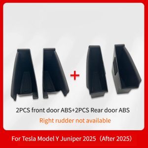 For Tesla Model Y Juniper Model 3 Highland Car Door Side Storage Box Armrest Phone Container Door Organizer Handle Pocket Tray