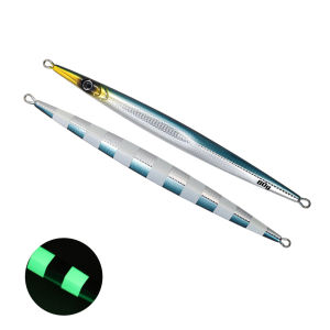 JIGGINGPRO Needle Metal Jig 60g 80 100g Sea Fishing Long Strip Quick-Drawing Iron Plate Fish Fast Sinking Vertical Jigging Lure