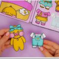 Bebek viral paper duck lalafanfan paper doll mainan edukasi anak quite book. 