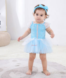 New Princess Girls TUTU Dress Girl Costume Mermaid Belle Anna Cinderella Rapunzel Dress Infant Costume Bodysuits Onesie